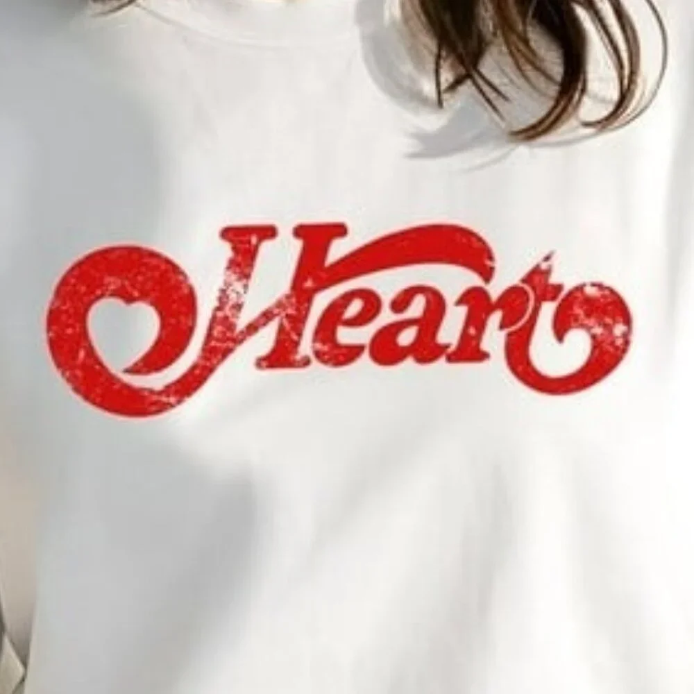 Heart Band 70s Vintage T Shirt Classic Rock Music Graphic Fan Gift Retro Concert - Picture 2 of 5